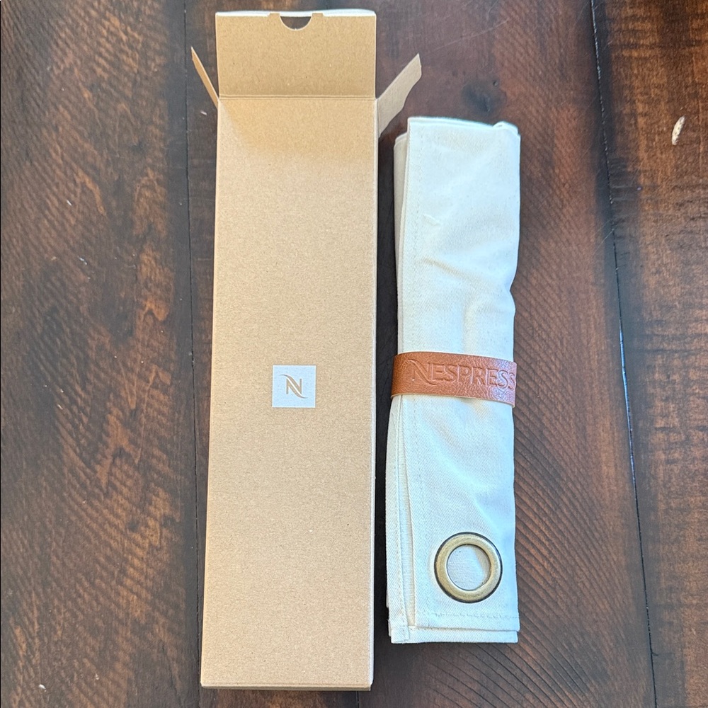 Nespresso Brown and Cream Barista Towel